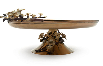 Блюдо для десерта Rhyton Ivy 3210530 Бронза 