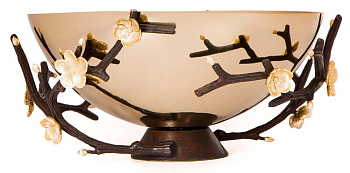 Чаша сервировочная Rhyton Marina 3210123 коричневый, золотой 35×15 см 