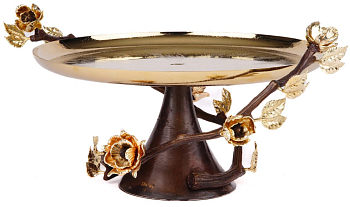 Блюдо для десерта Rhyton Anika 3210320 золотой 41×14 см 