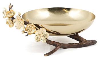 Чаша сервировочная Rhyton Marina 3210119 коричневый, золотой 23×11 см 