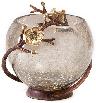 Чаша сервировочная Rhyton Marina 3230118 коричневый, золотой 13×12 см 