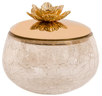 Чаша с крышкой Rhyton Mehr 3230084 золотой 12×10 см 