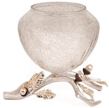Ваза Rhyton Oak 3230277 серебро 27×24 см 