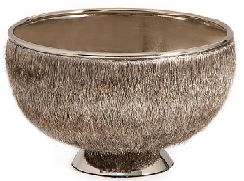 Чаша сервировочная Rhyton Nira 3020002 серебро 15×10 см 