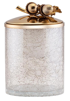 Банка для сыпучих продуктов Rhyton Oak 3230260 коричневый, золотой 10×13 см 