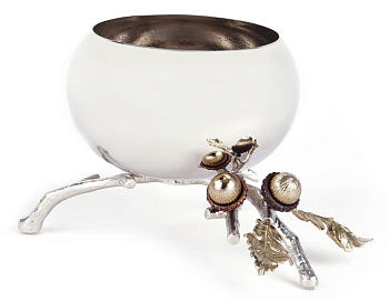 Чаша сервировочная Rhyton Oak 3210277 серебро 20×12 см 
